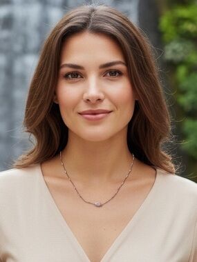 Kendra Scott Pendant Necklace with Rose Gold Chain and Stone Accent